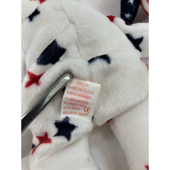 Ty Beanie Babies Patriotic Bear Bundle (3pcs) USA, Glory And Spangle - Picture 11 of 16